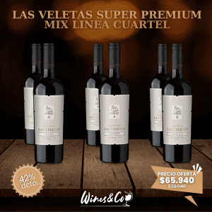 Las Veletas Pack x 6 Super Premium Mix Linea Cuartel